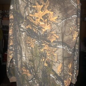 Camouflage Hoodie with Leaf Pattern